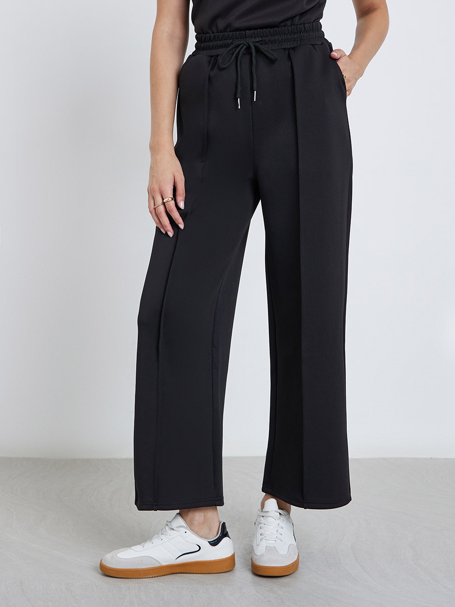 جوغربقصةأرجلواسعةمعأربطةخصر