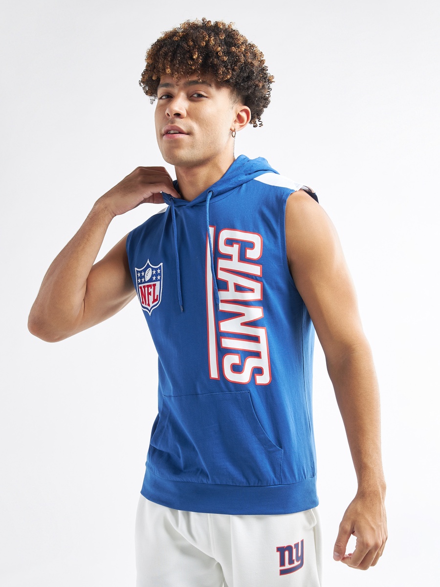 New York Giants Print NFL League Sleeveless Hoodie For Default